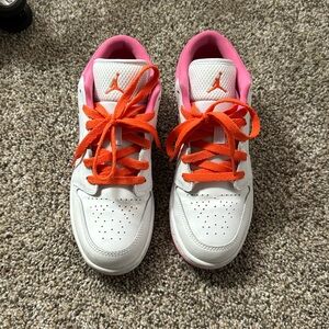 Nike Jordans Pink and White